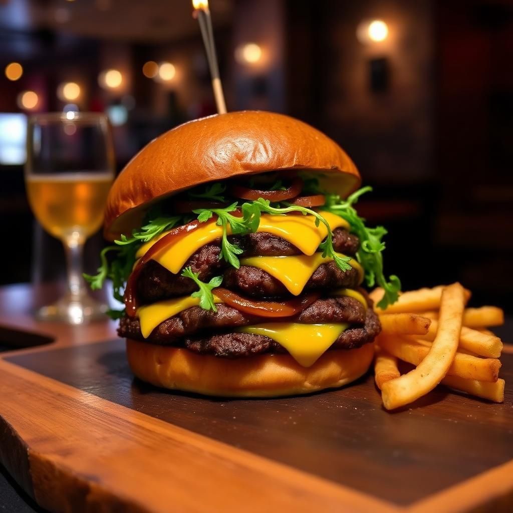 menu burgers The Alpine Spirit